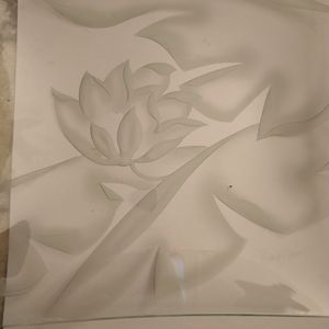 Gorgeous signed glass plate..